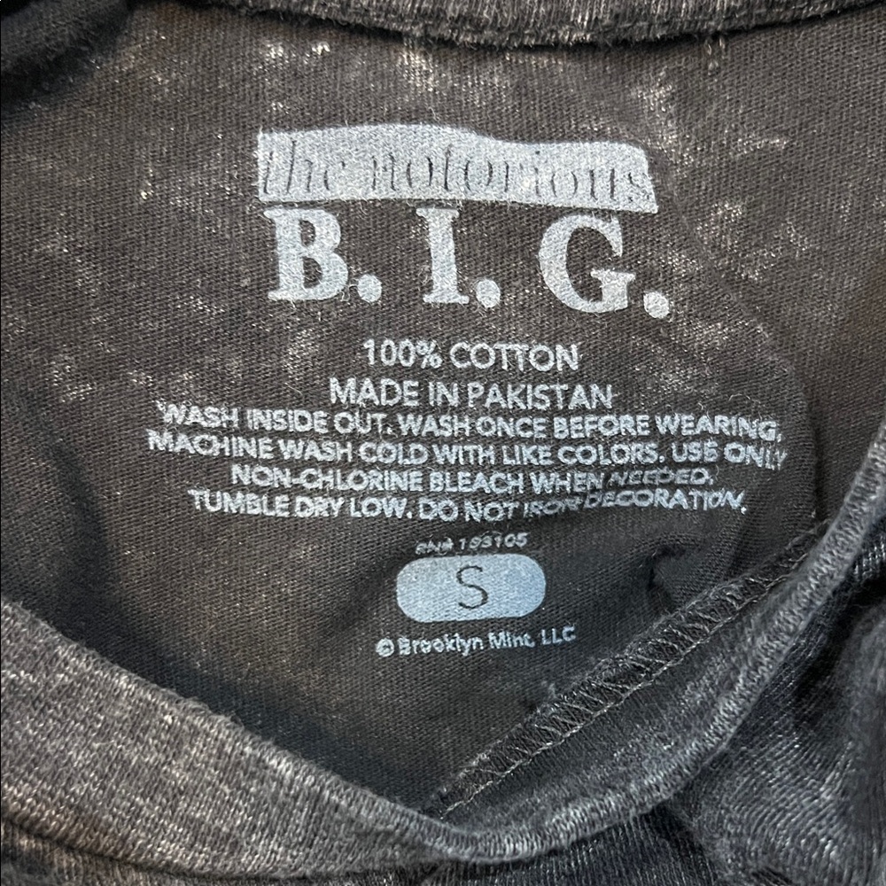 Biggie Smalls Notorious B.I.G. 1997 World Tour Graphic T-Shirt Hip Hop Rap Tee - Picture 5 of 5